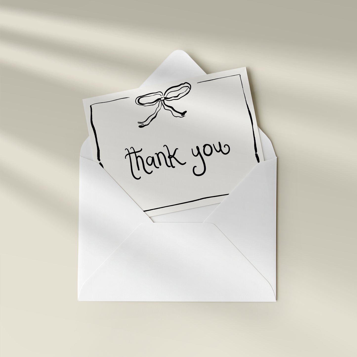 Thank You Cards | Set of 3 Modern A2 Gratitude Note Cards