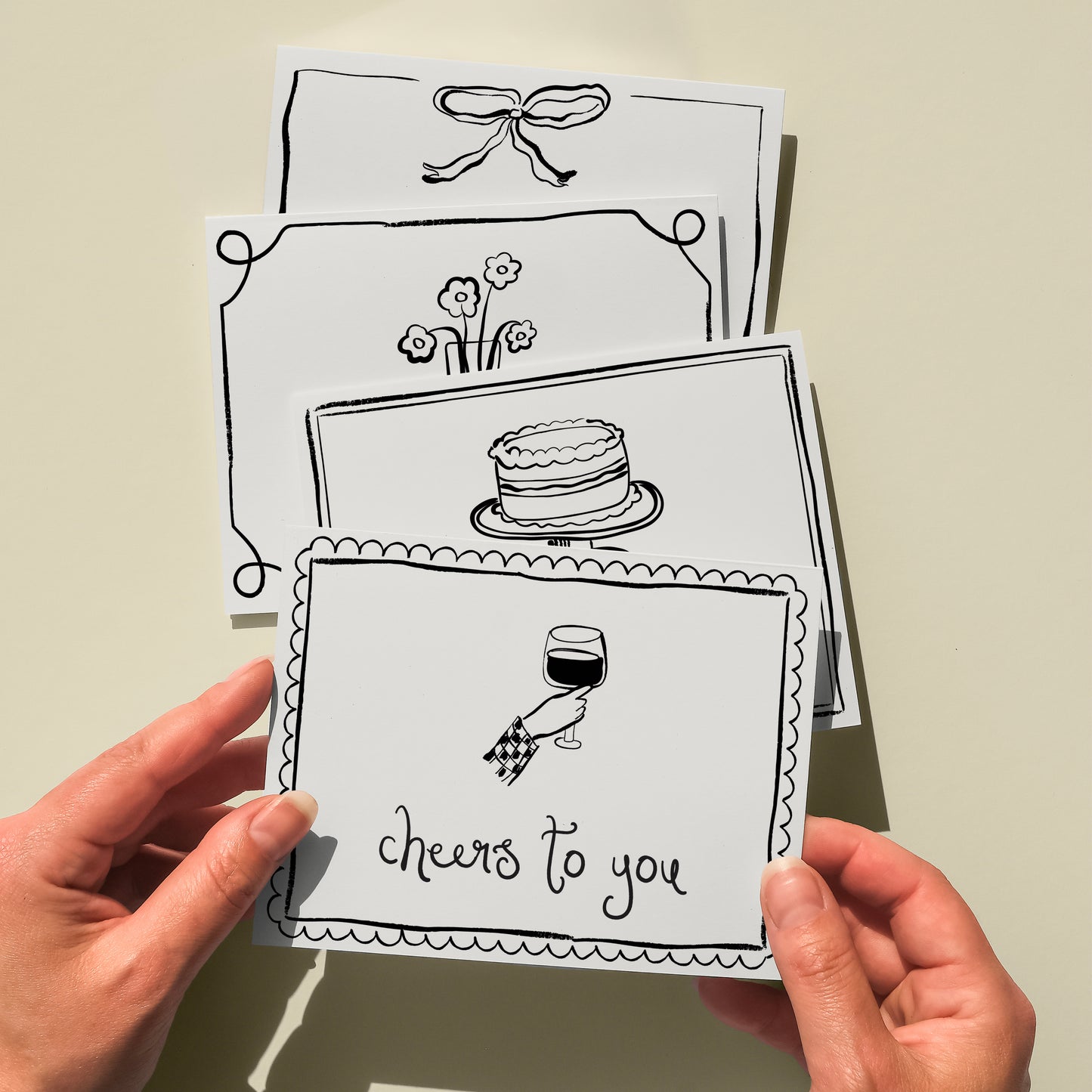The Essentials Set | Set of 4 A2 Note Cards for All Occasions